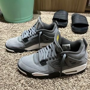 air jordan 4 retro cool gray grey shoes nike high tops